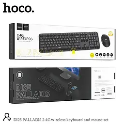 Набір Миша та клавіатура HOCO DI25 PALLADIS 2.4G wireless keyboard and mouse set (Ukr/Ru/En) - мініатюра 2