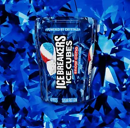 Жувальна гумка Ice Breakers Ice Cubes Snow Cone Flavored Sugar Free 92г - мініатюра 6