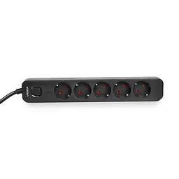 Мережевий подовжувач VIDEX ONCORD з/з 5п 3м (3x1.5мм) з кнопкою Black VIDEX (27690-000) - мініатюра 4