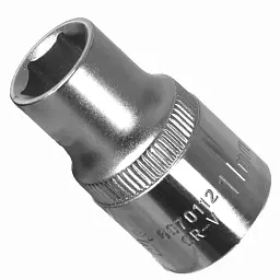 Насадка шестигранна коротка 1/2" 11мм CrV ULTRA (6070112) - мініатюра 6