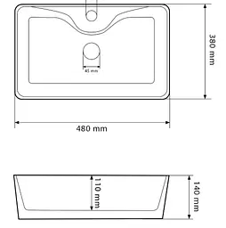 Умивальник VBI Forli накладний 48x38 см sand glossy VBI-011109 - мініатюра 6