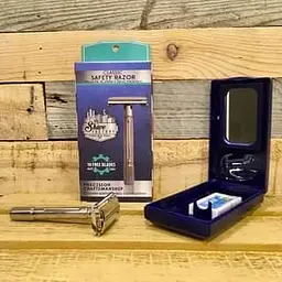 Т-подібний станок для гоління The Shave Factory Shave Safety Razor з футляром та лезами - мініатюра 3