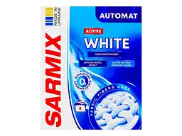 Пральний порошок SARMIX 300 г авт/руч Кисневий Active White