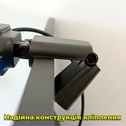 Веб-камера А09. 640x480. На прищіпці. Поворотний об'єктив по вертикалі. Роз'єм для штатива - мініатюра 7
