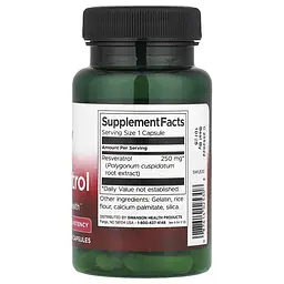 Натуральна добавка Swanson Rezveratrol 250 mg 30 капсул - мініатюра 2