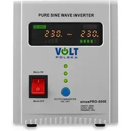 Аварійний перетворювач напруги дбж sinuspro-800e 12v/230v/800w volt Польща - мініатюра 6