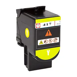 Тонер-картридж BASF Lexmark CS417dn 71B0H40 Yellow (BASF-KT-71B0H40) - мініатюра 3