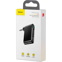 Bluetooth аудіо адаптер Baseus BSBA-02 AUX Wireless Audio Receiver Black (WXQY010001) [98163] - мініатюра 5