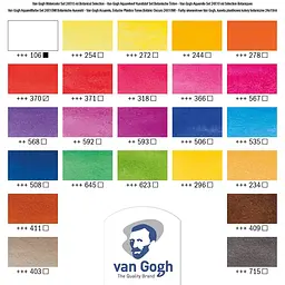 Набір акварельних фарб Van Gogh Botanical Colours 24 кювети Royal Talens (8712079422868) - мініатюра 6