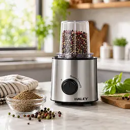Багатофункціональний комбайн HALEY 4в1 1200 Вт 550 мл / Соковитискач, подрібнювач, блендер, кавомолка HY-2903 - мініатюра 5