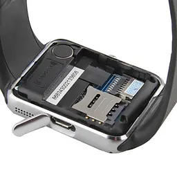 Смарт-годинник GT08 з камерою і Sim картою Silver Black (16147) - мініатюра 7