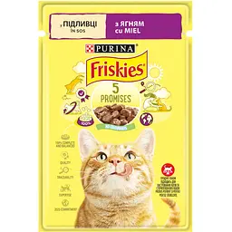 Вологий корм для котів Friskies з ягням у підливі 85 г