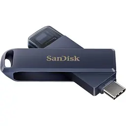 USB флеш накопичувач SanDisk 128GB Phone Drive for iPhone Metallic Sky Lightning/Type-C U (SDIXD0N-128G-GN6NE) - мініатюра 4