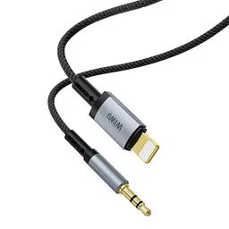 AUX-адаптер WiWU Legend Audio Convertor Lightning to 3.5mm Wi-C048L 1.5m Чорний