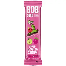 Цукерка фруктово-ягідна Bob Snail Яблучно-Малиновий страйп 84 г (6 шт. х 14 г) - мініатюра 2