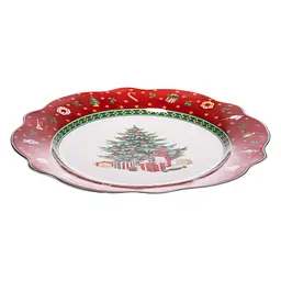 Тарілка десертна Christmas порцелянова 21 см Yiwu HP-SDHK-2 - мініатюра 3