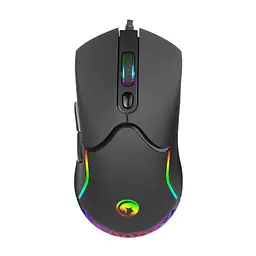 Мишка Marvo M359 RGB-LED USB Black (M359) - мініатюра 1
