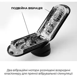 Вібромастурбатор Tenga Flip Zero Electronic Vibration Black - мініатюра 3
