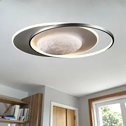 Сучасна стельова LED-люстра Splendid Ray L2907/580/2+1 LED (WHITE+GREY) - білий/сірий, 144 Вт, діаметр 58 см, від 14 до 20 м² - мініатюра 2