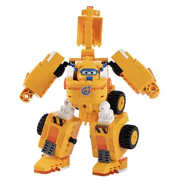 Конструктор-трансформер Super Wings Small Blocks 2-in-1 Buildable Transforming Vehicle Donnie, Донні, 265 деталей (EU385007) - мініатюра 2