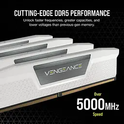 Модуль пам'яті Corsair DDR5 32GB (2x16) Vengeance 6000Mhz XMP/EXPO White (CMK32GX5M2E6000Z36W) - мініатюра 7