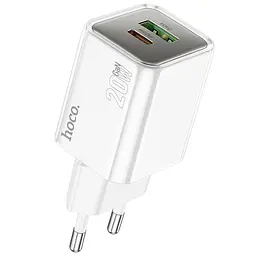МЗП Hoco N46 Glorious PD20W+QC3.0 (1USB-A/1C) White - мініатюра 3