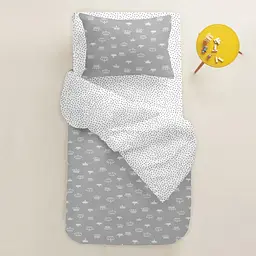 Підковдра дитяча Cosas Grey Crown 110х140 см (CrownG_zig_140q) - мініатюра 2