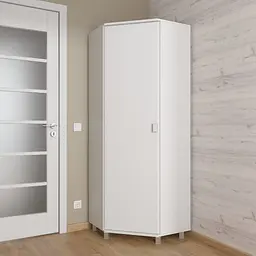 Шафа кутова для одягу Id27-1464 Ш 700 / В 1930 / Г 700 Білий - мініатюра 1