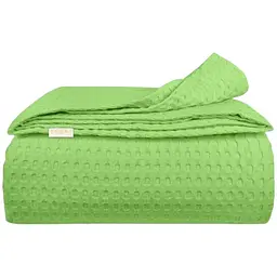 Плед покривало Cosas Lime Waffle Weave 230х240 см (Blanket_51Lime_WaffleWeave_230x240)