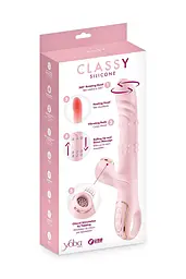 Вібратор-кролик 5в1 Yoba Classy, вібрація, ротація, пульсація, перлинний масаж, нагрівання - мініатюра 4