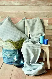Покривало з наволочкою Karaca Home - Charm bold mavi блакитний 160x240 полуторний - мініатюра 2
