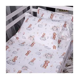 Постільна білизна MirSon 010 Teddy ballons Фланель 2x143x210 Сімейний (2200009654138) - мініатюра 6