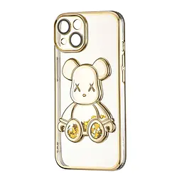 Чохол Shining Bear Case Protected Camera iPhone 14 Gold