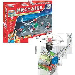 Металевий конструктор, розвиваючий Zephyr "MECHANIX" №2 (170 елм./15 моделей)