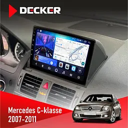 Штатна магнітола Mercedes-Benz C-Class (W204) 2007-2011 Decker D9-006 4x64, 4G Decker (НФ-00003702)