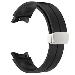 Браслет Cls для Samsung Galaxy Watch 4 - чорний ширина кріплення 20мм силікон Watchbands (W15-1WB20255654) - мініатюра 2