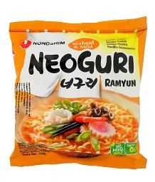 Локшина рамен Nongshim Neoguri з морепродуктами середньо-гостра 120 г