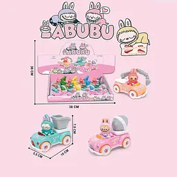 Спецтехніка LABUBU з героєм інерція 10×7×4 см 3353-13 - мініатюра 2