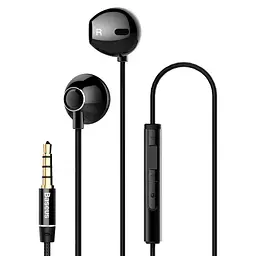 Бездротові навушники Baseus Enock H06 lateral in-ear Wire Earphone 3.5 mini-jack чорні (NGH06-01) - мініатюра 2
