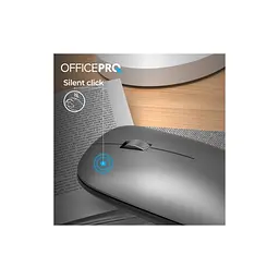 Мишка OfficePro M225G Silent Click Wireless Gray (M225G) - мініатюра 10