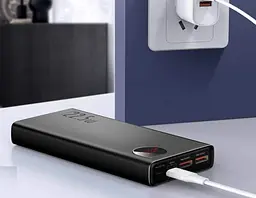 Зовнішній акумулятор Baseus Bipow Digital Display 20000 mAh 22,5W PPADM205 - мініатюра 2