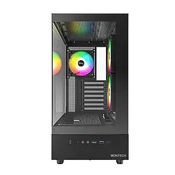 Корпус ATX W/O PSU BLACK XR (B) MONTECH - мініатюра 2