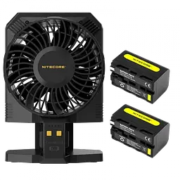 Вентилятор для фотостудії Nitecore CW30 + 2 акумулятори NP-F750 5200mAh комплект