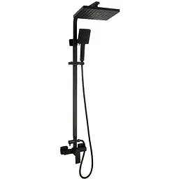 Душова система Globus Lux Sicilia VAN-SBQ-SH-125-BB, Чорний матовий