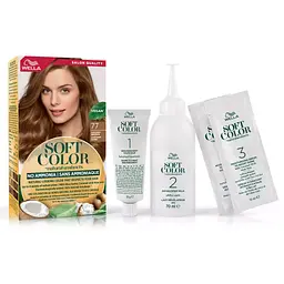 Фарба для волосся Wella Soft Color Безаміачна 77 - Золотисто-коричневий (3614228865777) - мініатюра 5