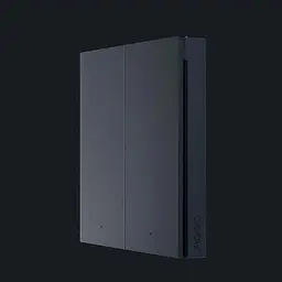 Бездротовий вимикач Aqara H1 Wireless Double Rocker Zigbee Apple HomeKit (WXKG15LM) Темно-сірий - мініатюра 3
