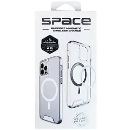 Чохол TPU Space Case with Magnetic Fit для Samsung Galaxy S23 Ultra Прозорий - мініатюра 3