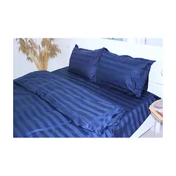 Постільна білизна MirSon Сатин Premium-страйп Blue Sea 160х220 (2200001478923) - мініатюра 3