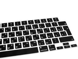 Накладка на клавіатуру DK для Apple MacBook Pro 16" 2021 - 2024 UK силікон чорний (013303) - мініатюра 6