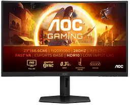 Монiтор 27" AOC C27G4ZXU Black